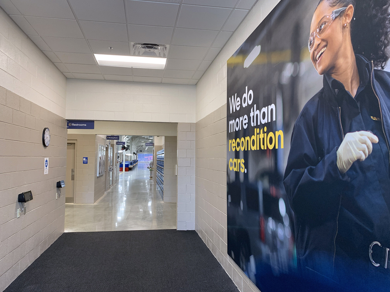 Hallway recon center graphics