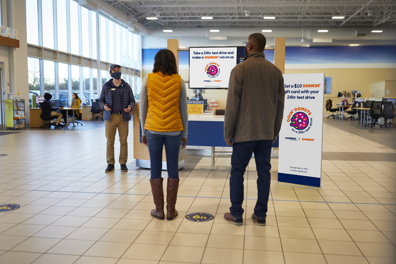 Store Entrance Dunkin' Donuts promo