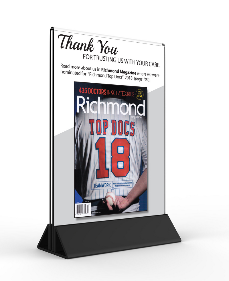 Richmond Top Docs Sign Plexi